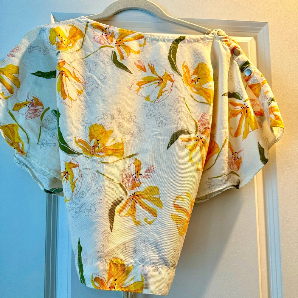 ZARA FLORAL TOP - Picture 3 of 4